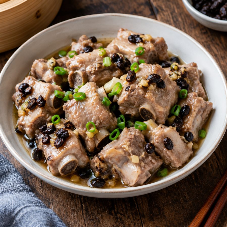 Steamed Pork Ribs with Black Bean