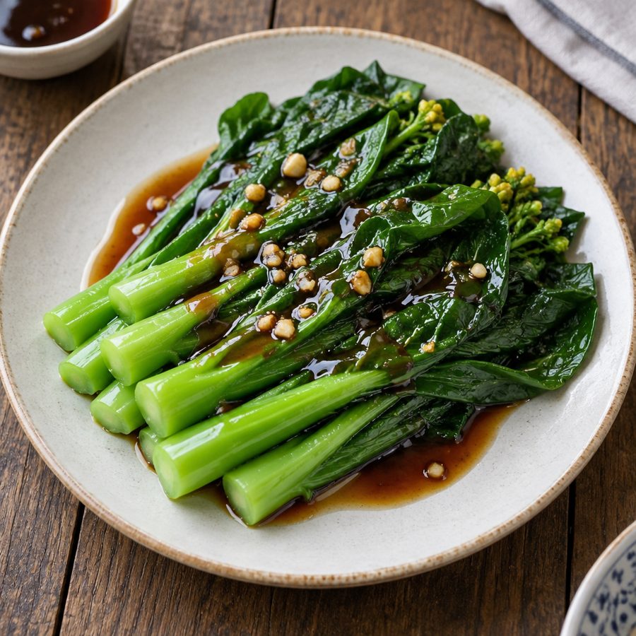 Choy Sum with Oyster Sauce
