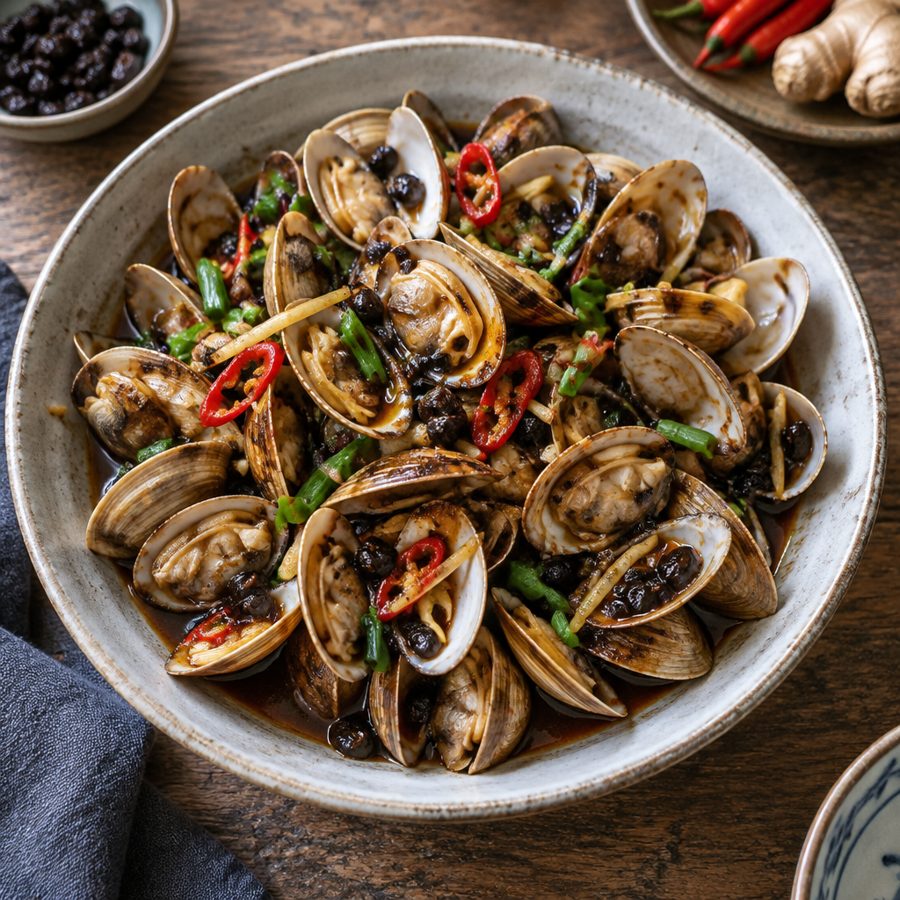 Clams in Black Bean Sauce