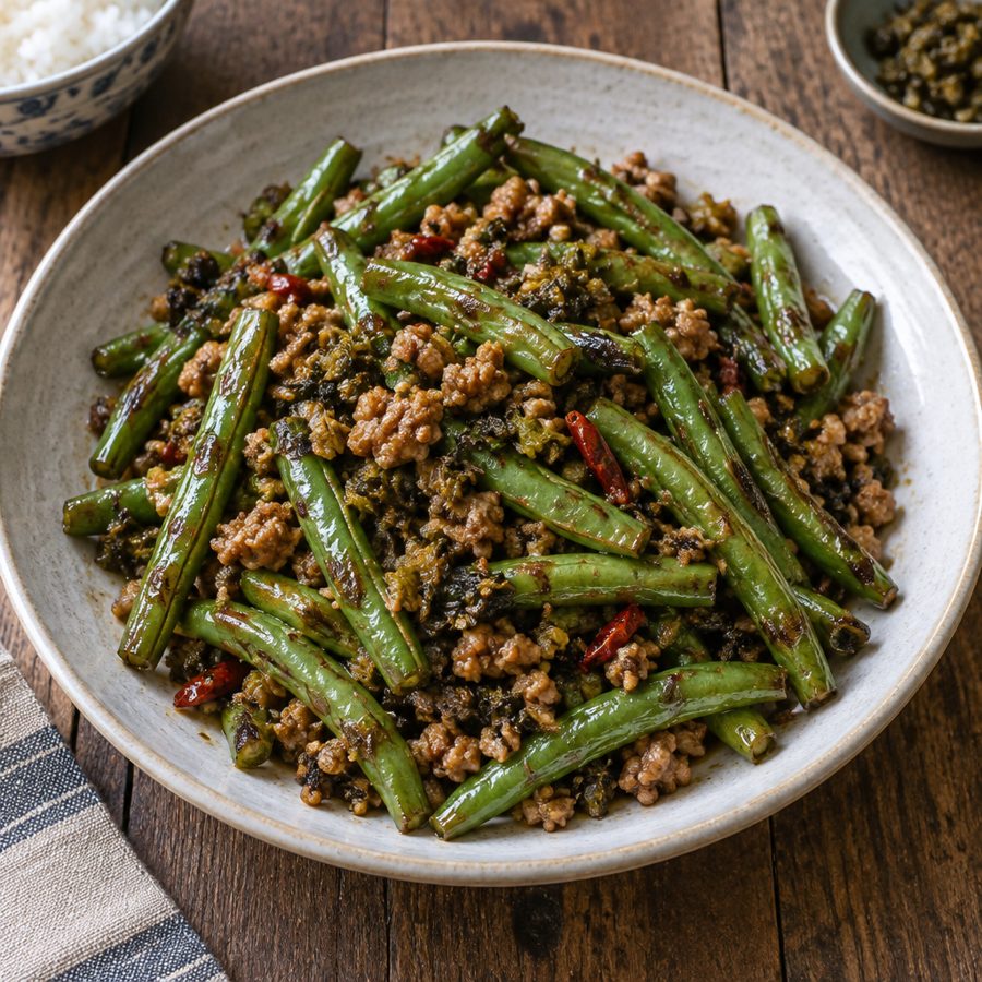 Green Beans with Minced Pork