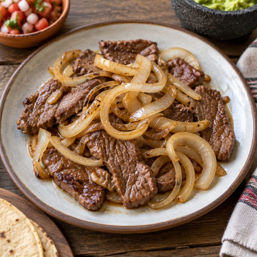 Bistec Encebollado