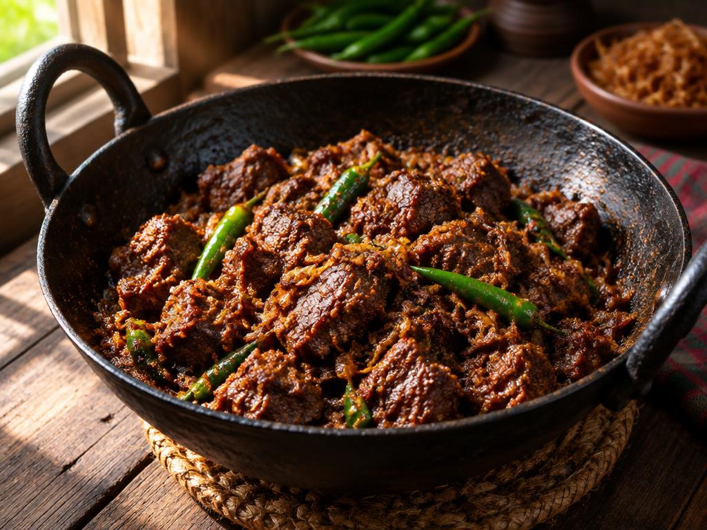 Beef Jhal Fry